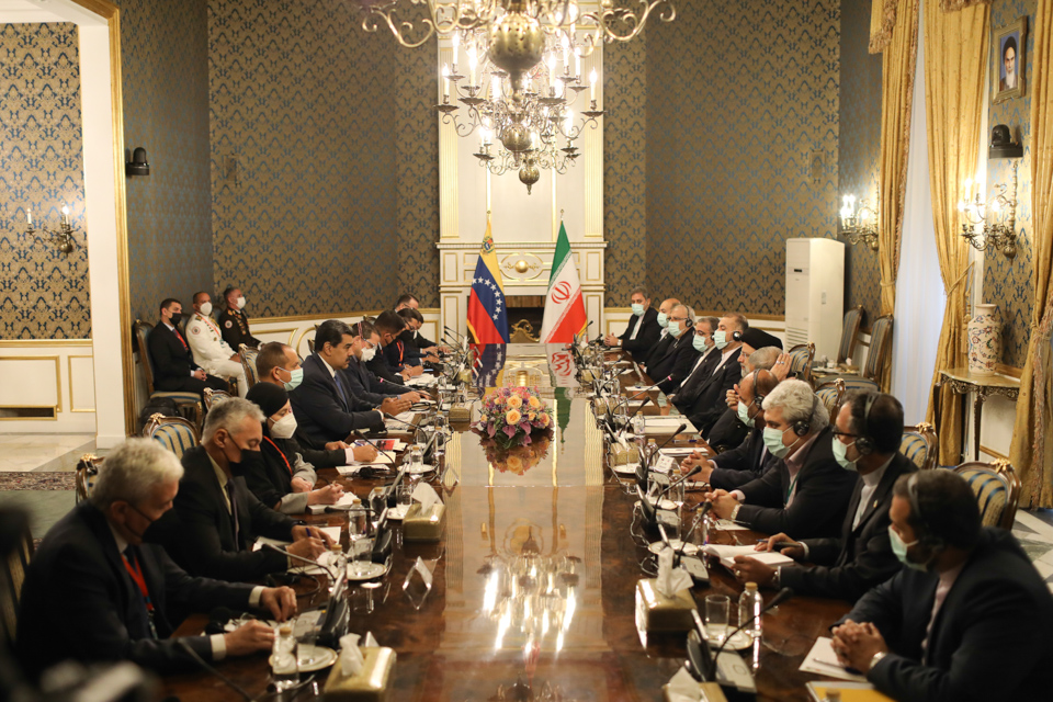 President Maduro and his Iranian counterpart lead extended meeting