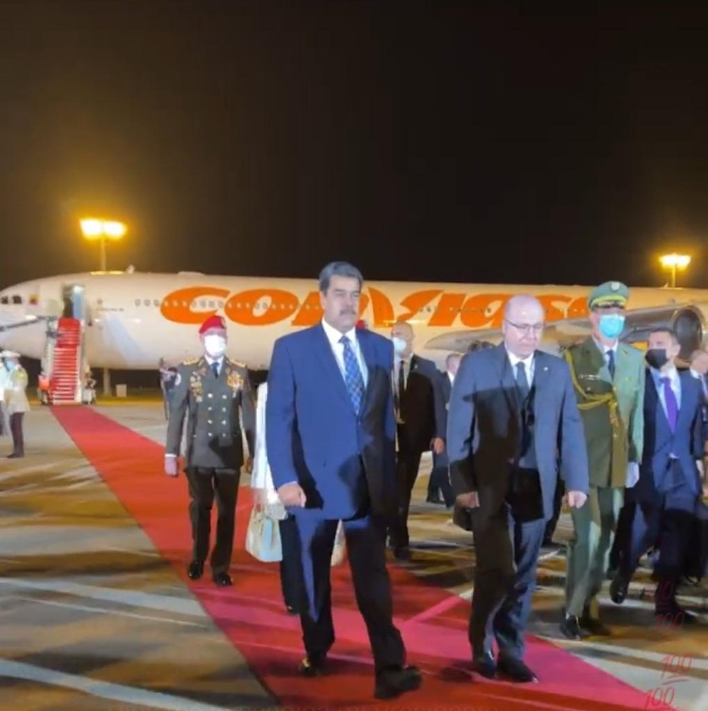 President Maduro arrives in Algeria as part of his Eurasian tour
