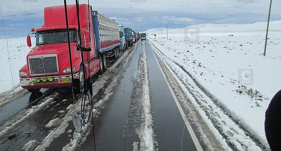 Rain and hail in the highlands of Arequipa for 2 days