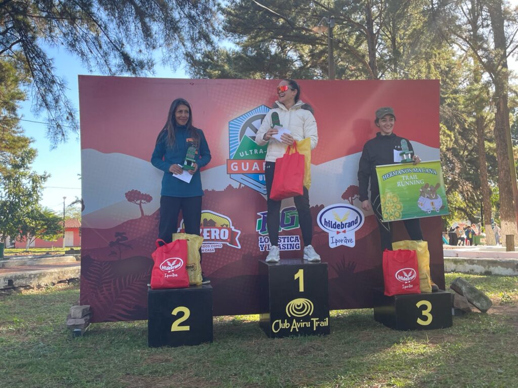 Running to the podium through the Ybytyruzú Mountain Range