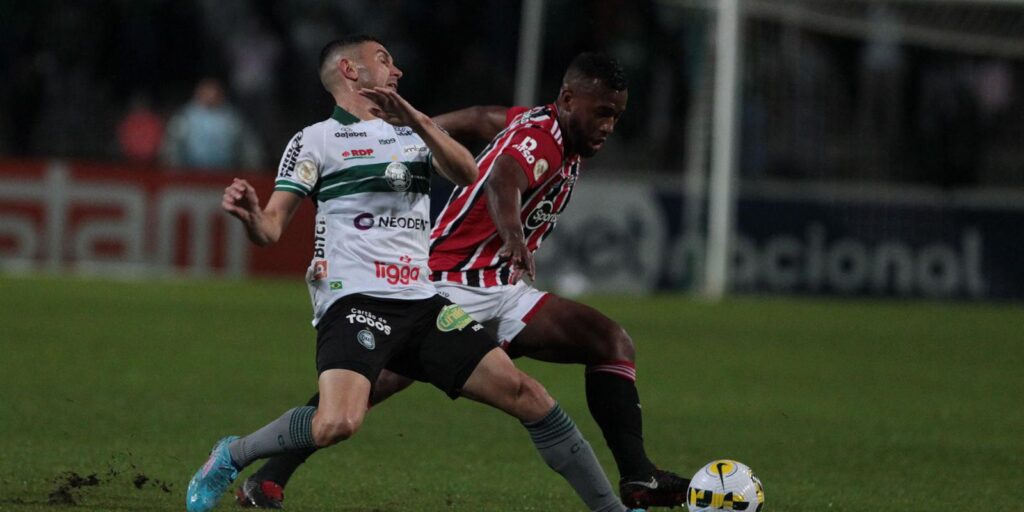 São Paulo and Coritiba draw 1-1 at Couto Pereira