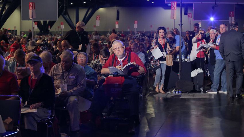 El evento de los republicanos de Texas el pasado 18 de junio. Foto: Texas Tribune.