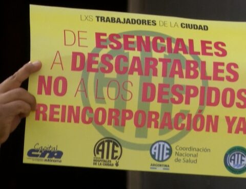 The city government fired more than 100 workers from hospitals in Buenos Aires