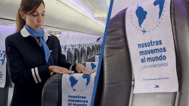 The growth of women in managerial positions in Aerolineas Argentinas stands out