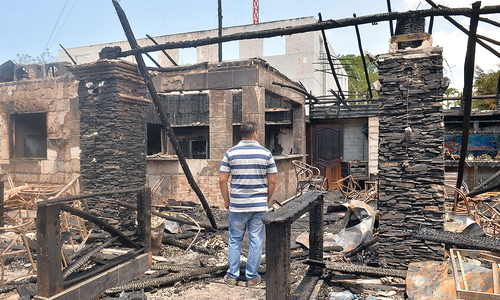 The restaurant reduced to ashes in Boca Chica does not have insurance