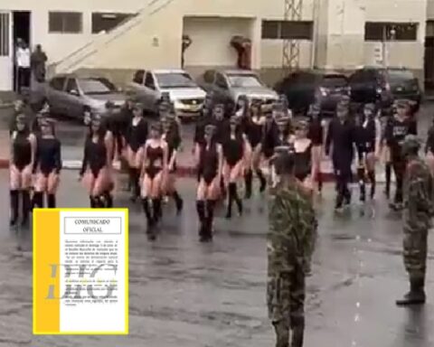 The story behind the parade of models "in body" in an Army battalion in Caldas