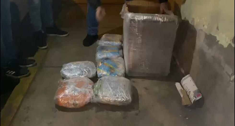 They arrest a man who collected drugs as a parcel in Arequipa (VIDEO)