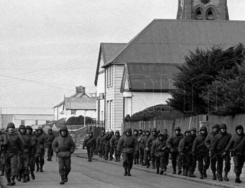 They hold a ceremony today in commemoration of those who fell in the battle of Mount Longdon
