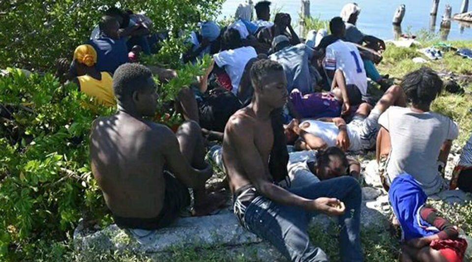 They rescue a group of Haitian migrants in northern Cuba