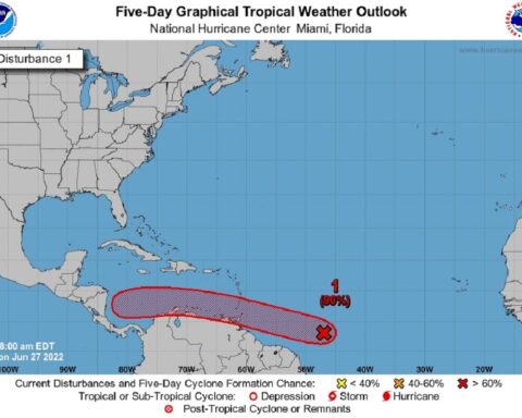 Imagen del Centro Nacional de Huracanes de EEUU.