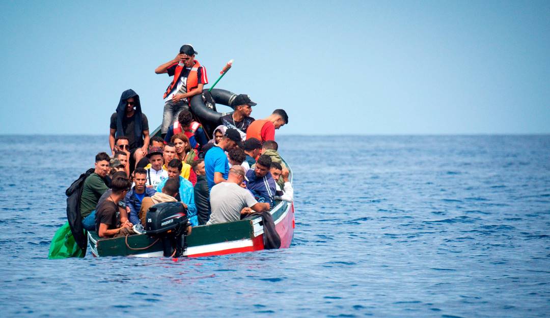 Llegada de migrantes a España.                    Foto: Getty