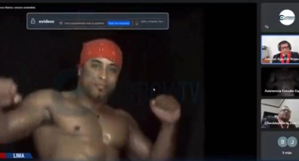 Virtual hearing for the Pedro Castillo case was interrupted by a video of a stripper dancing