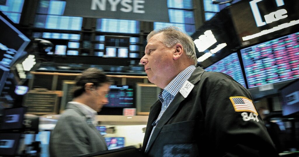 Wall Street turns red;  investors brace for inflation data