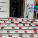With red shoes as a symbol, Buenos Aires judicial authorities requested "not one more misogynistic mistake"