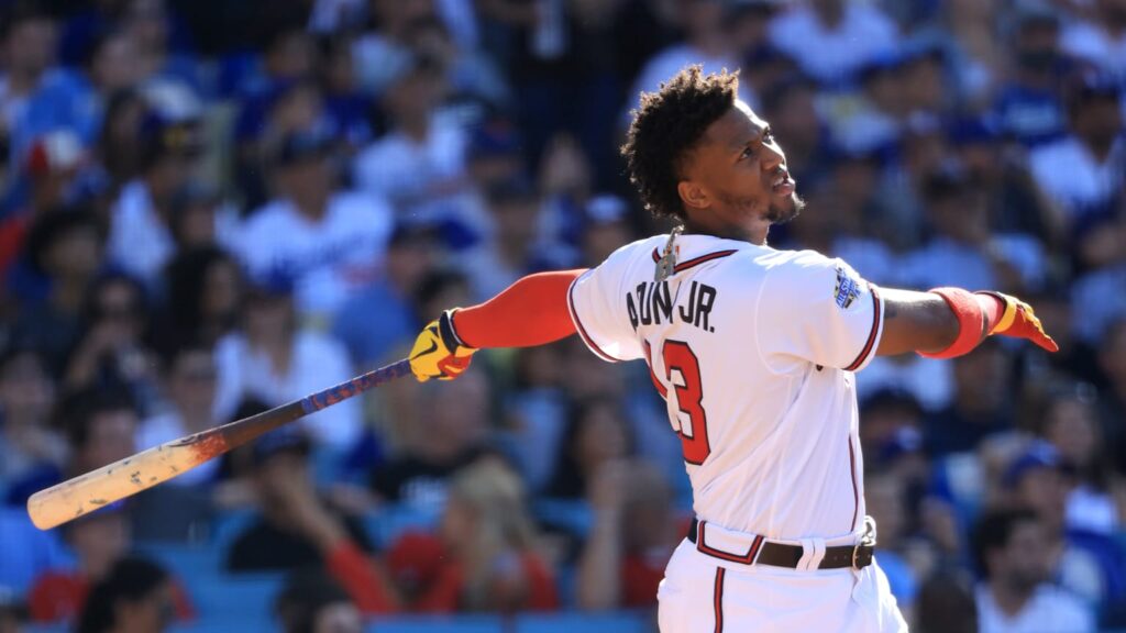 Acuña Jr fell in the first round of the MLB HR Derby