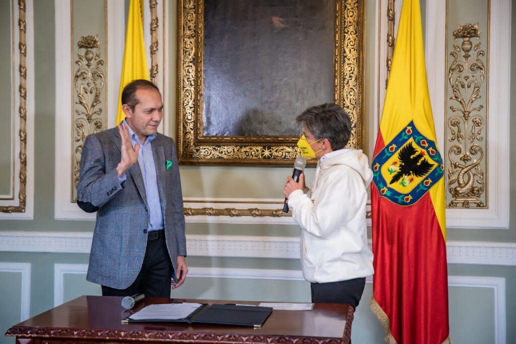 Antonio Sanguino took office as the new chief of staff in the Mayor's Office of Bogotá