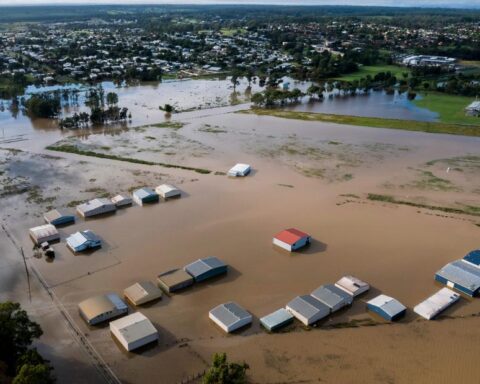 Fuertes aguaceros e inundaciones en Australia. Foto: CNN.