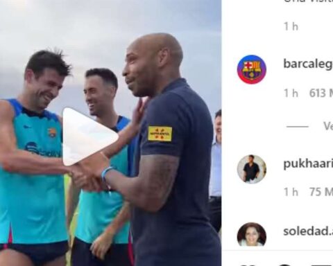 El Barcelona recibió la visita de Tierry Henry en Miami (video)