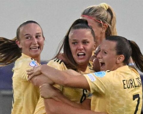 Belgium, last team qualified for the quarterfinals of the Women's European Football Championship