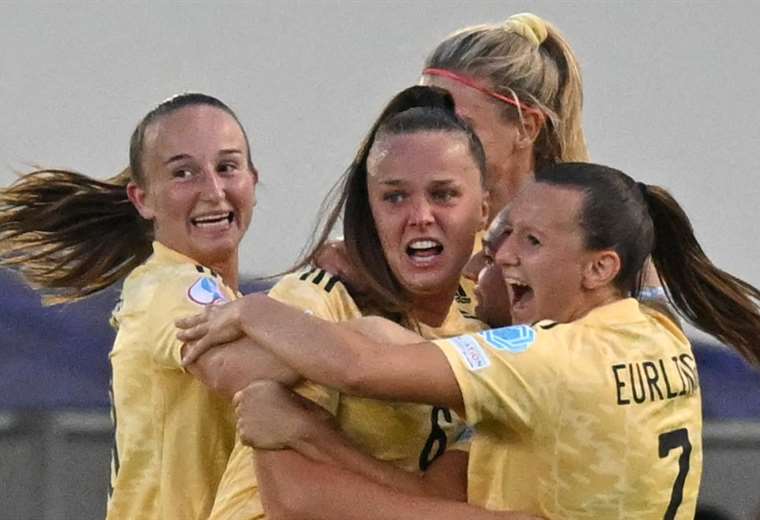 Belgium, last team qualified for the quarterfinals of the Women's European Football Championship