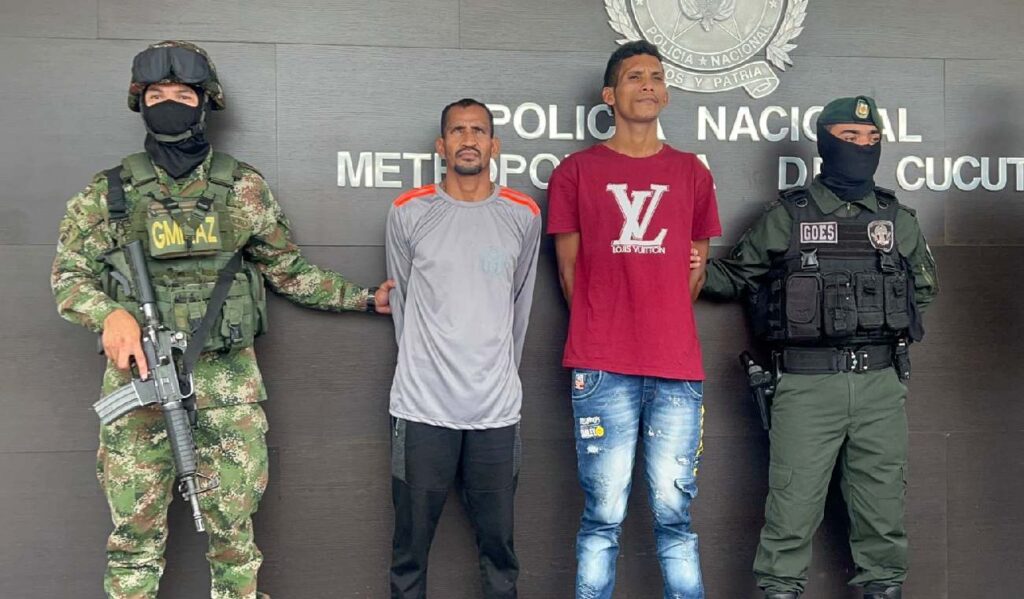 Captured two dangerous members of the Clan del Golfo in Cúcuta