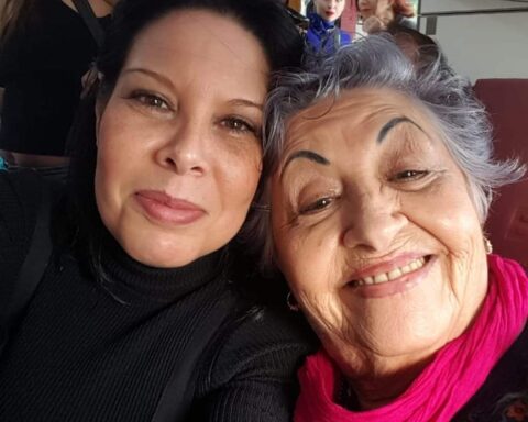 Chabela y su madre, Carmelina Barberis. Foto: cortesía.