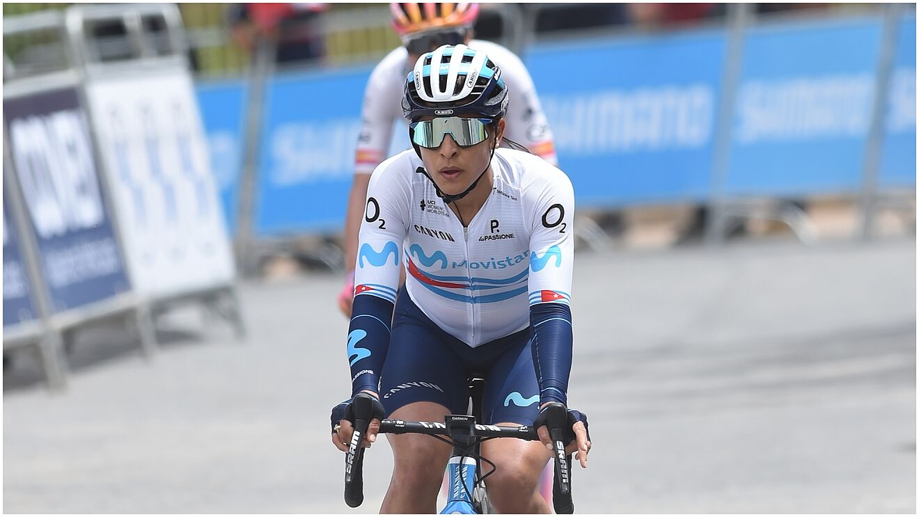 La ciclista cubana Arlenis Sierra. Foto: MARCA.