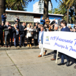 Delgado participated in the parade for the 115th anniversary of Punta del Este