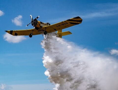 Environment deployed air resources to assist in fighting fires in the Delta area