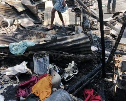 The fire in Mao's Don Bosco pension reduced 35 rooms and seven motorcycles to ashes.