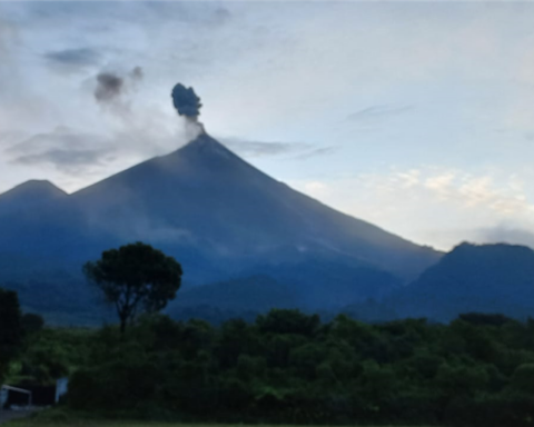 Volcán de Fuego en Guatemala