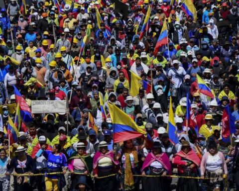 Imagen de las protestas de junio de 2020 en Ecuador