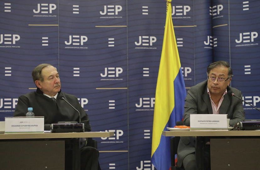 Judges of the JEP and Petro met to discuss a total peace proposal