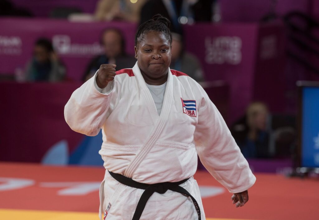 La estelar judoca cubana Idalys Ortiz tras su triunfo en los Juegos Panamericanos Lima 2019. Foto: José Tito Meriño.