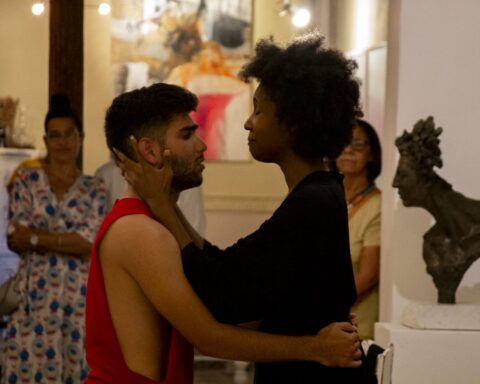 Puesta en escena especial de “Rascacielos” en La Habana. Foto: Yoel Rodríguez.