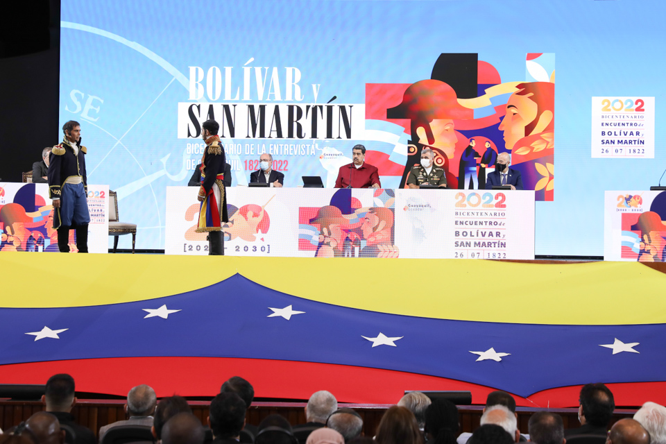 Maduro: Colloquium Bolívar and San Martín, an unprecedented event in the region