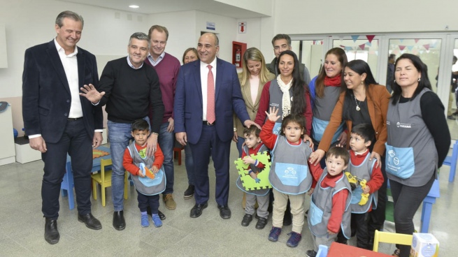 Manzur, Zabaleta and Bordet inaugurated works in Early Childhood Spaces