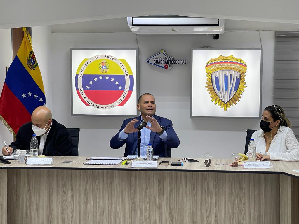 Minister Ceballos ordered the Cicpc to reinforce intelligence