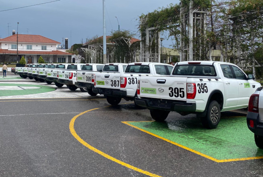 New fleet of vehicles acquired by the Municipality of Soriano