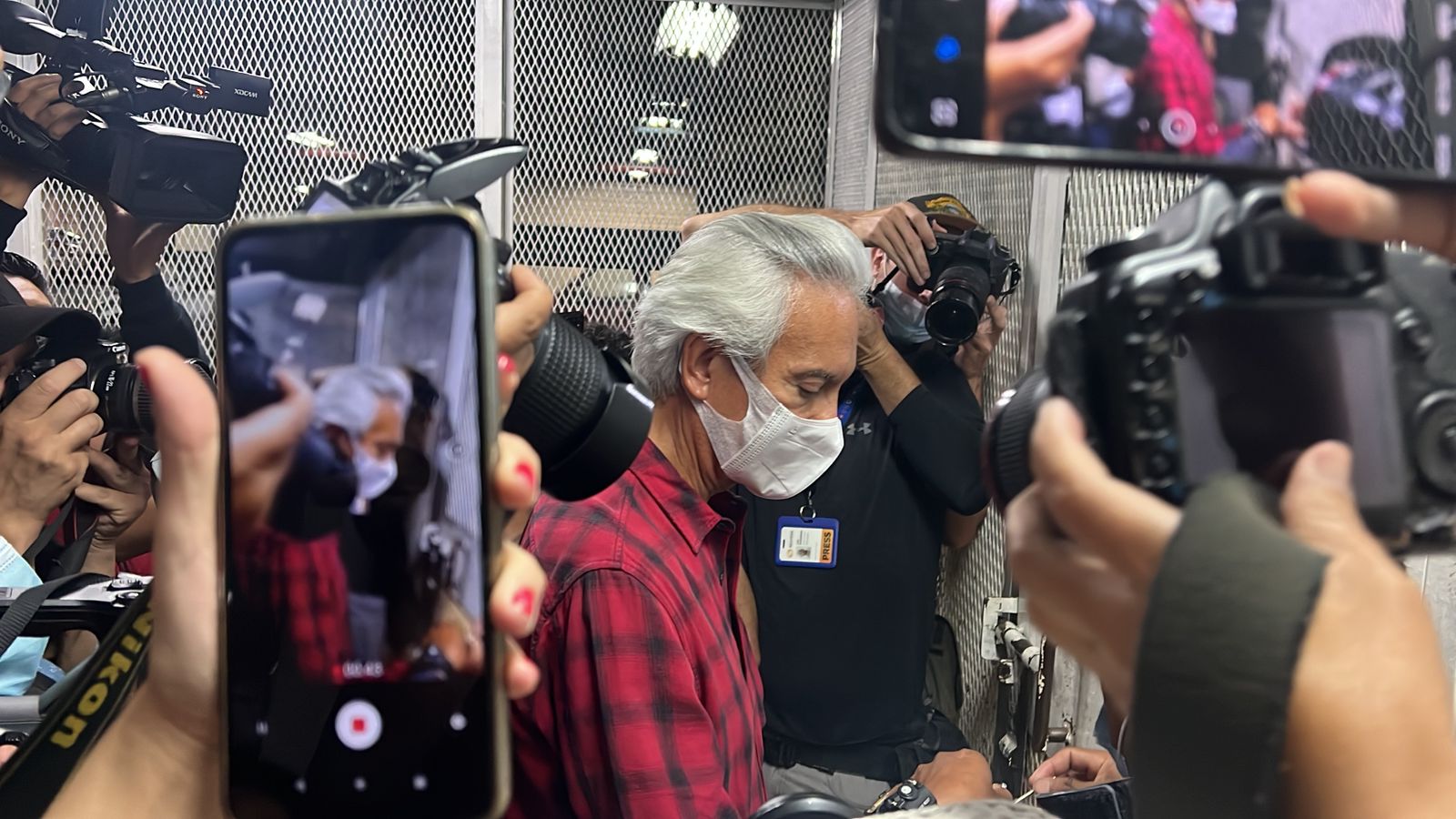 Nicaraguan journalists show solidarity with José Rubén Zamora, from El Periódico, from Guatemala