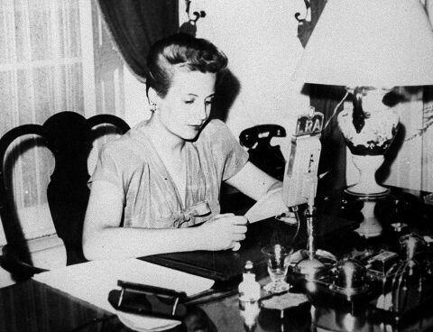 Political acts and cultural activities highlight the life and work of Evita