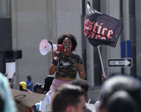 Protests in the US after the release of a video of a black man shot by the police