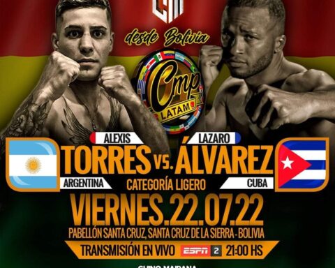 Lázaro Álvarez se impuso a Alexis Torres en la cartelera celebrada en Santa Cruz de la Sierra.