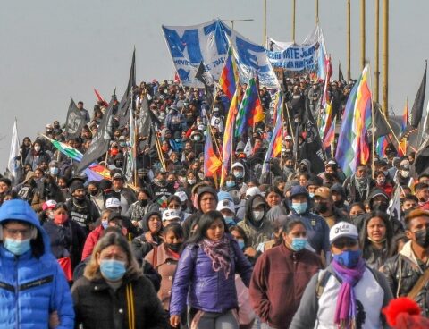 Social organizations marched against the "harassment of the judicial apparatus"