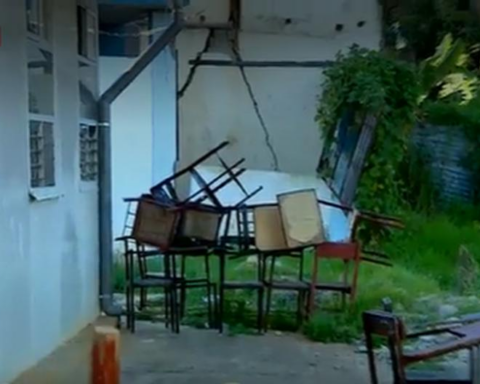 Tacabamba children study in classrooms closed by Civil Defense: President Castillo promised to restore an abandoned school since 2014