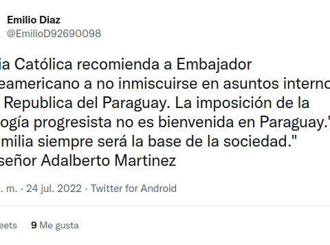 The Catholic Church did not comment on the announcement by the US Embassy