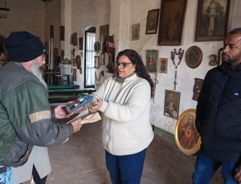 The chapel of the blacks received the grandfather of the country