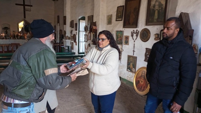 The chapel of the blacks received the grandfather of the country