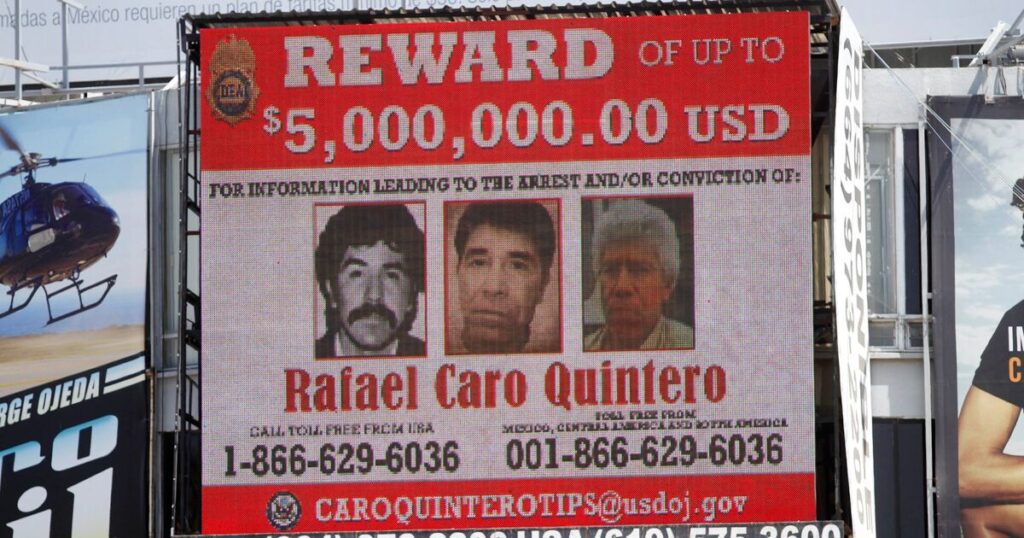 “There is no hiding place for anyone who murders”, says the US after the capture of Caro Quintero