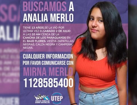 They are looking for a 12-year-old girl in the Buenos Aires neighborhood 1-11-14